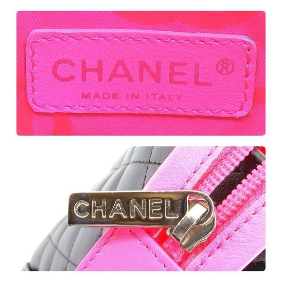 Chanel Cambon Line Medium Tote Bag Lambskin Black Silver Shoulder Bag - Picture 8 of 8